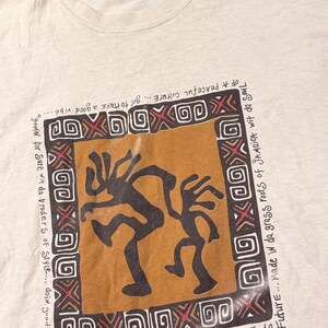 Vintage 90s Kokopelli Graphic Tee Jerzees Heavyweight Southwest Festival Shirt X